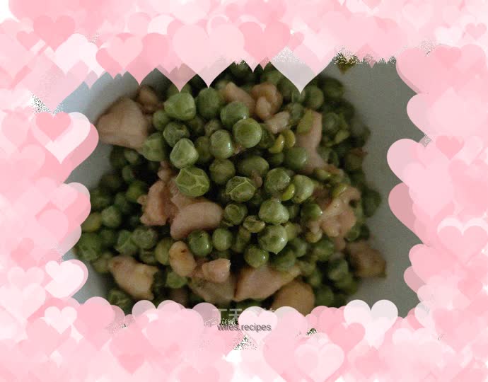 Chicken and peas