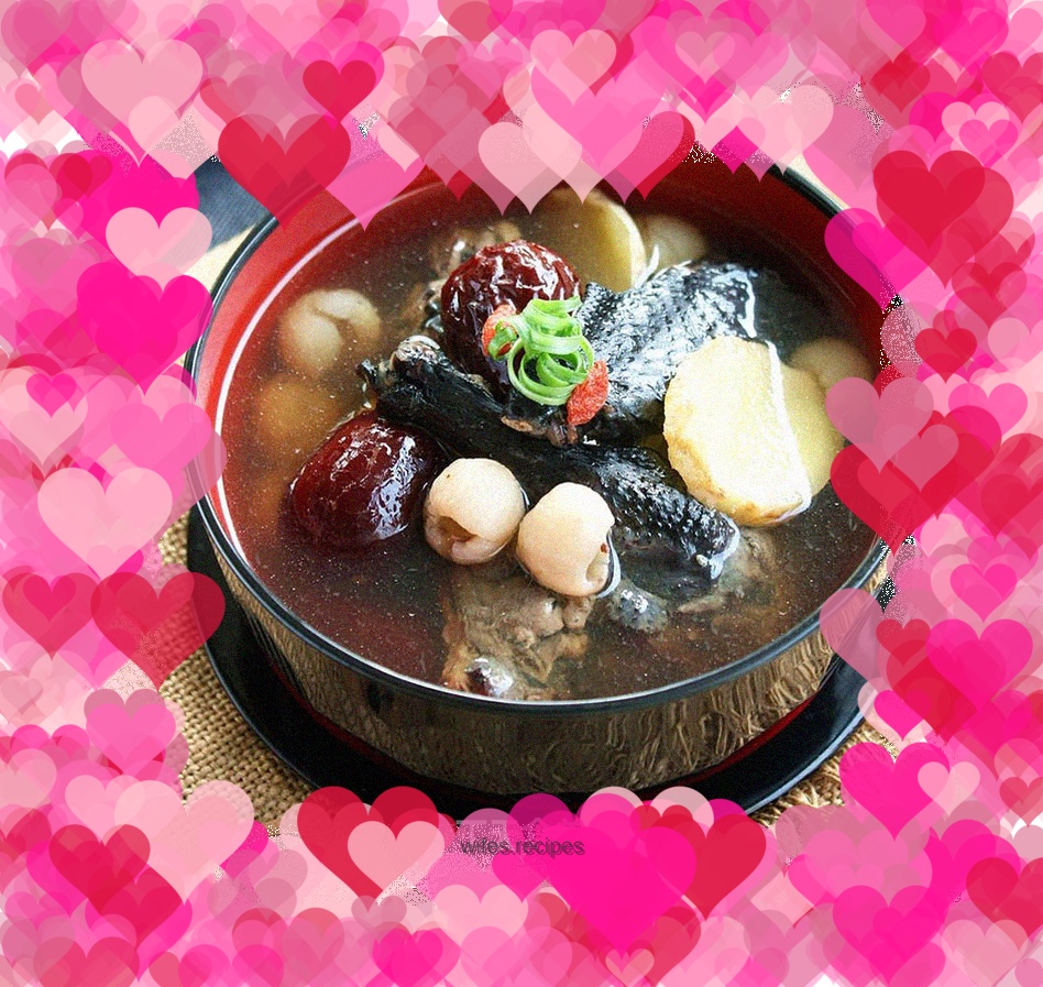 Donkey-hide gelatin black chicken soup