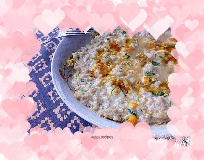 Steamed Pork Patties with Salted Egg Yolk