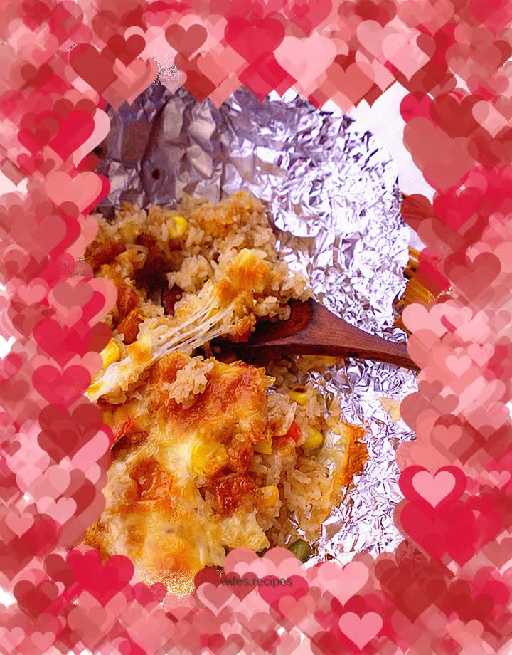 American Sweet and Spicy: Sweet and Spicy Cheese Baked Rice