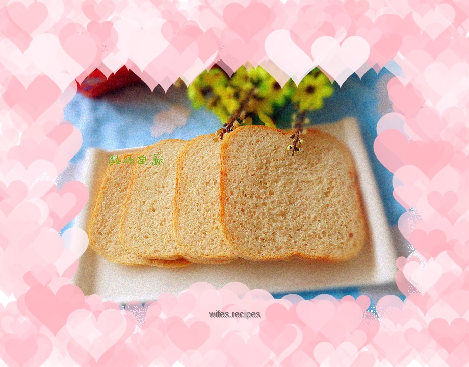 French whole wheat bread (bread machine version)