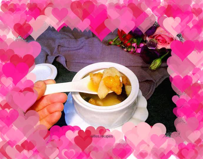 Braised Fish Maw with Golden Fungus