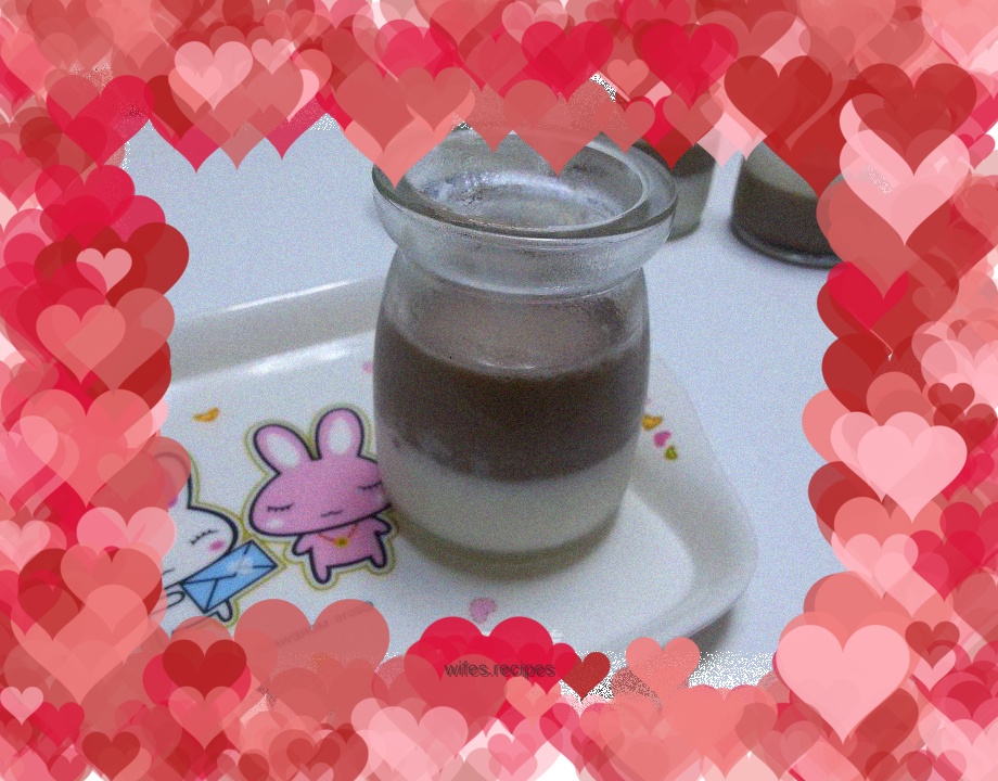 Chocolate milk pudding