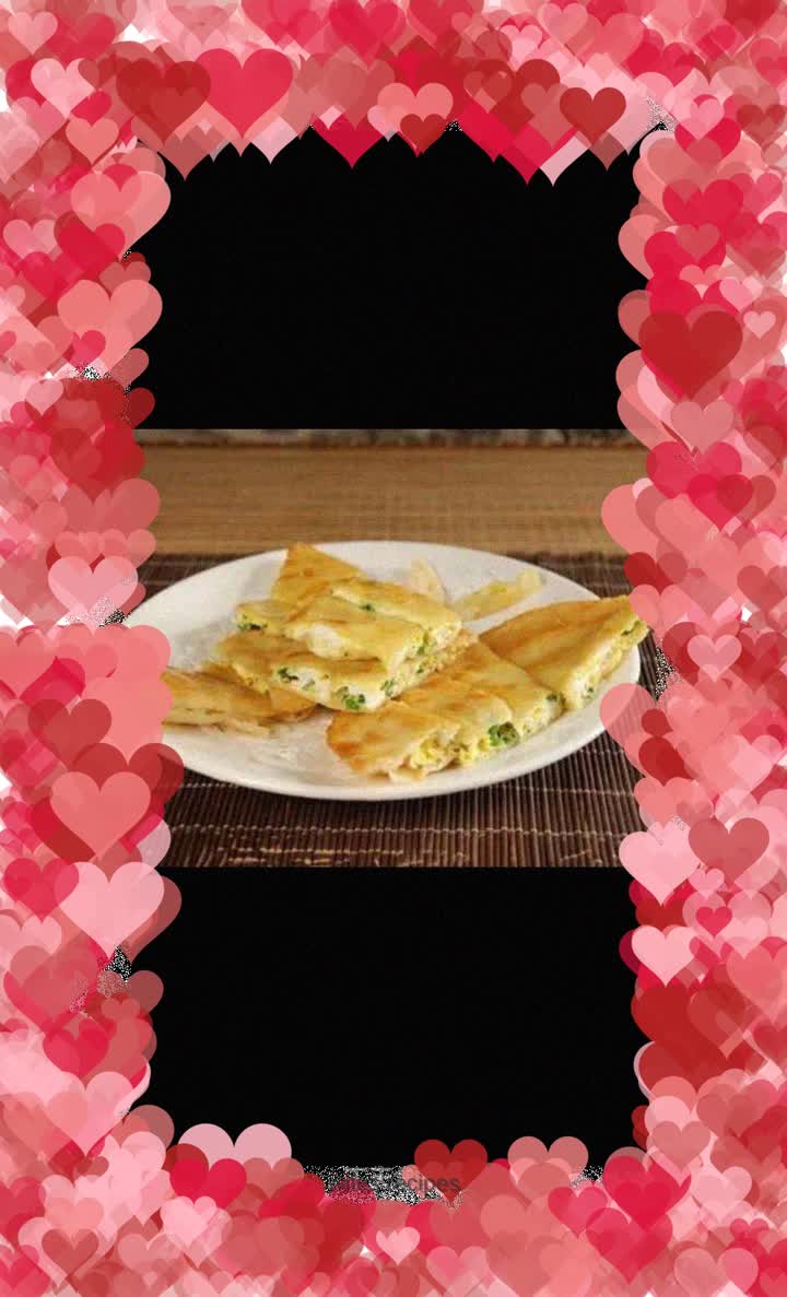 Flying cake version of egg-filled cake