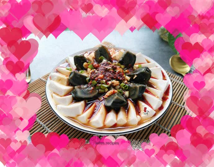 Cold preserved egg tofu