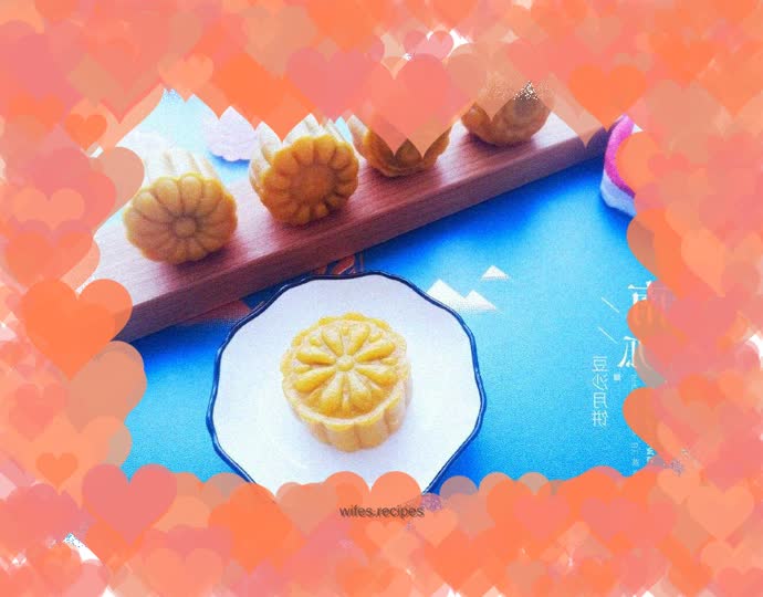 Pumpkin Bean Paste Mooncake