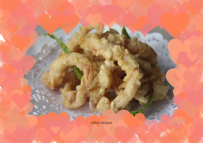 Crispy squid tentacles