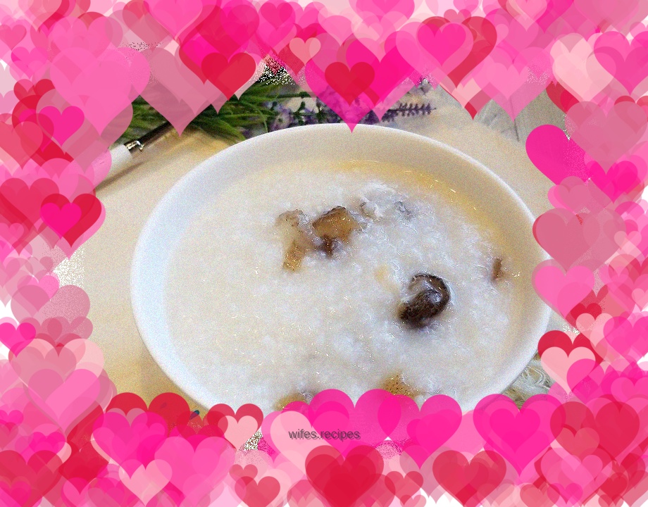 Sea cucumber and scallop porridge
