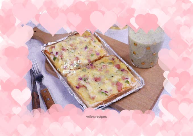 Easy pizza + milkshake