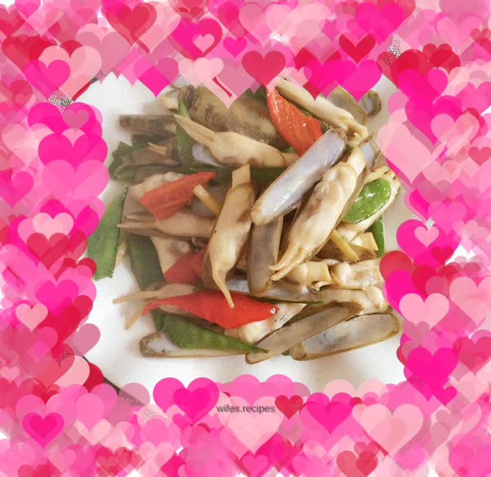 Stir-fried sea clams