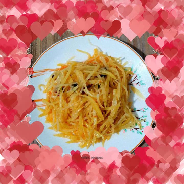 Fried shredded potatoes