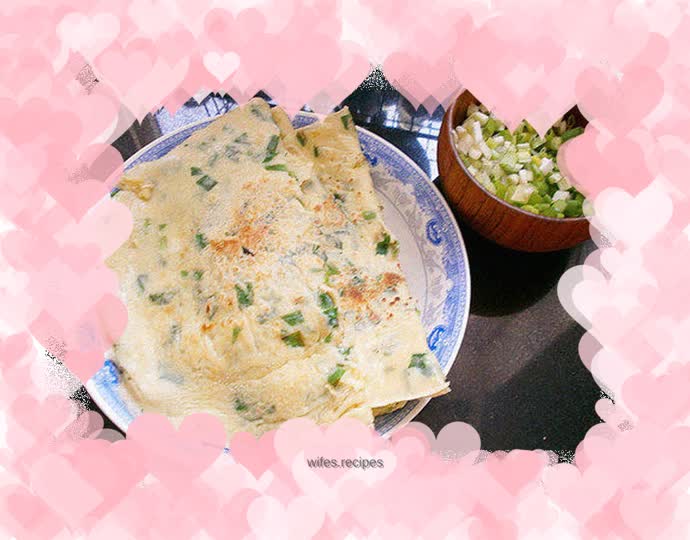 Egg and chive pancake