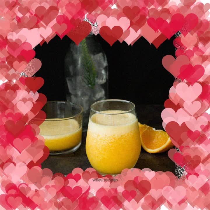 Delicious and whitening lemon orange juice