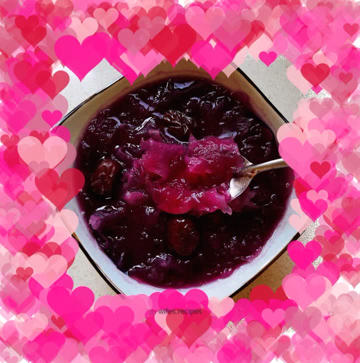 Purple Sweet Potato and Tremella Soup