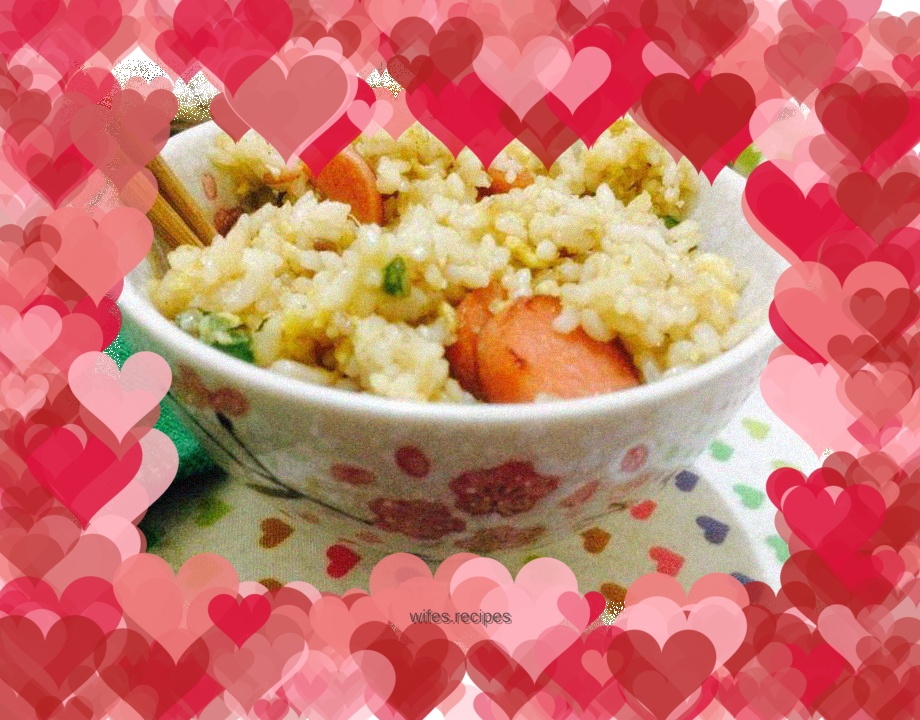 Ham and egg fried rice