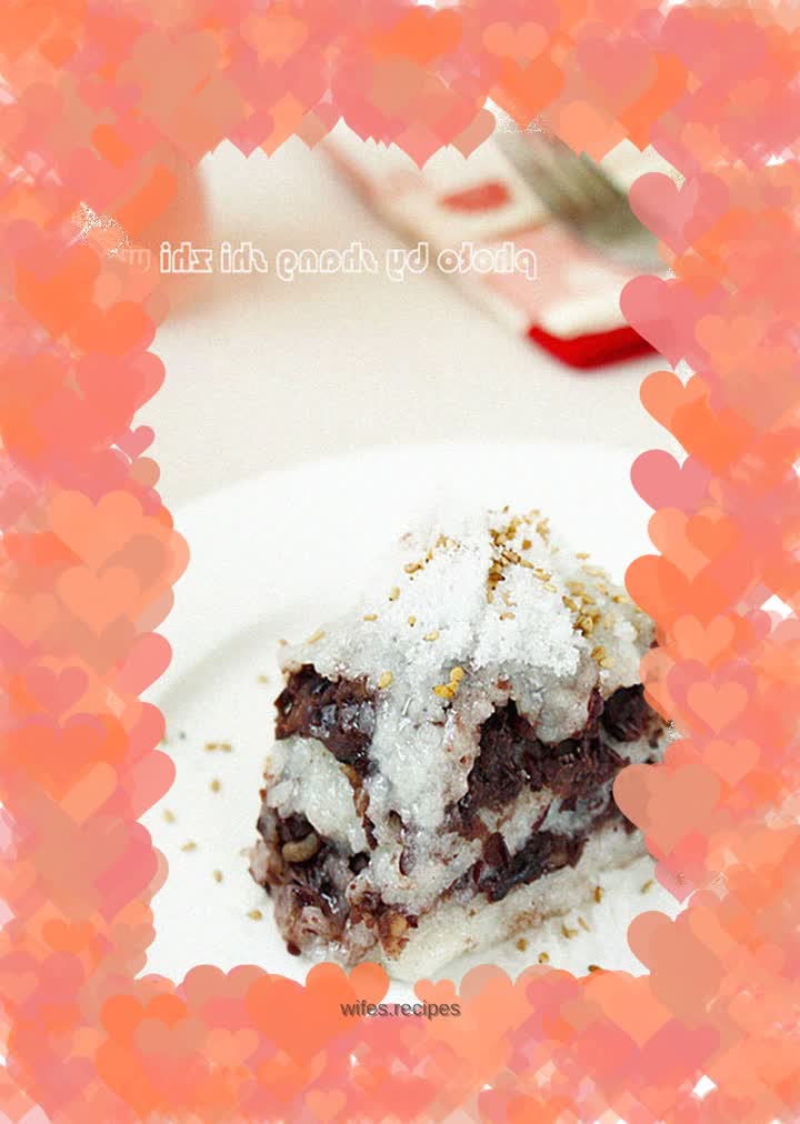Red bean rice cake
