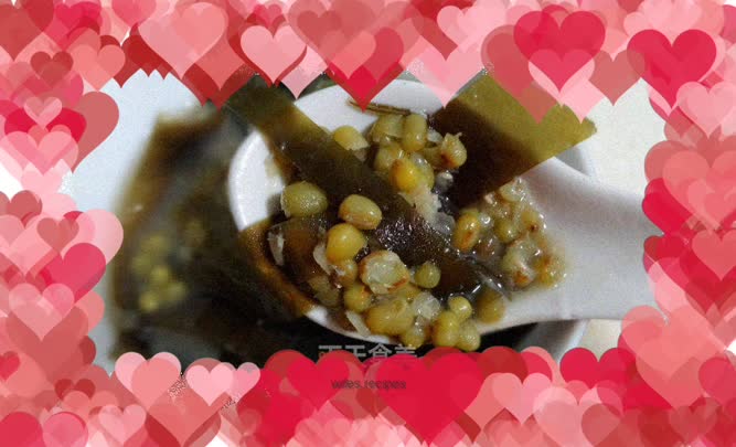 Kelp and mung bean porridge