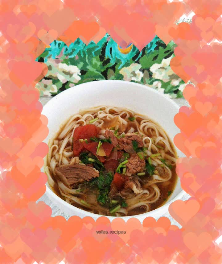 Tomato Beef Brisket Noodles