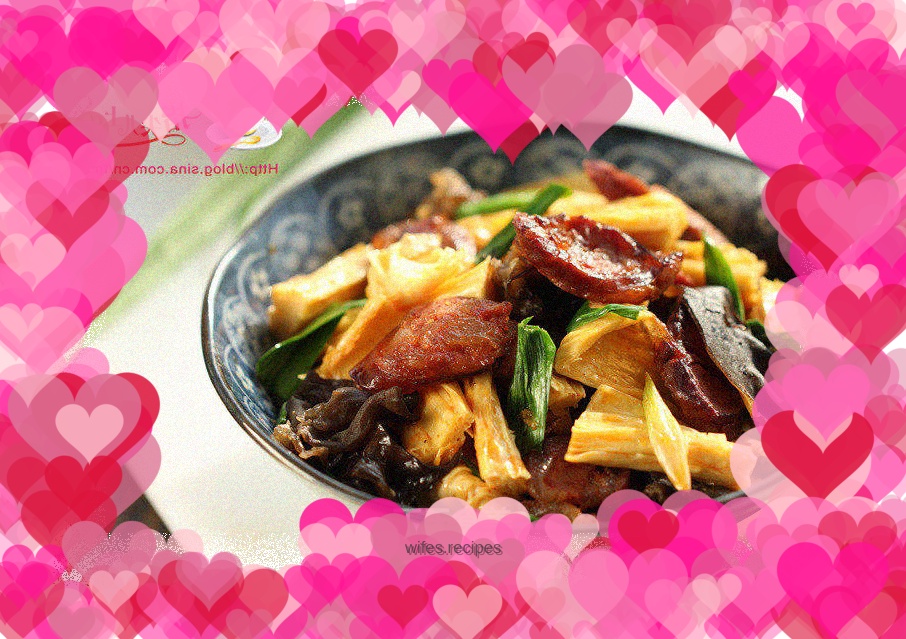 Stir-fried Chinese Sausage with Bean Curd