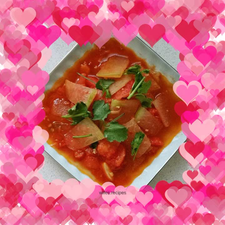 Grilled Winter Melon with Tomatoes