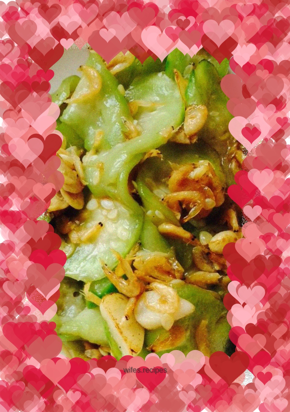 Fried Luffa with Shrimp Skin