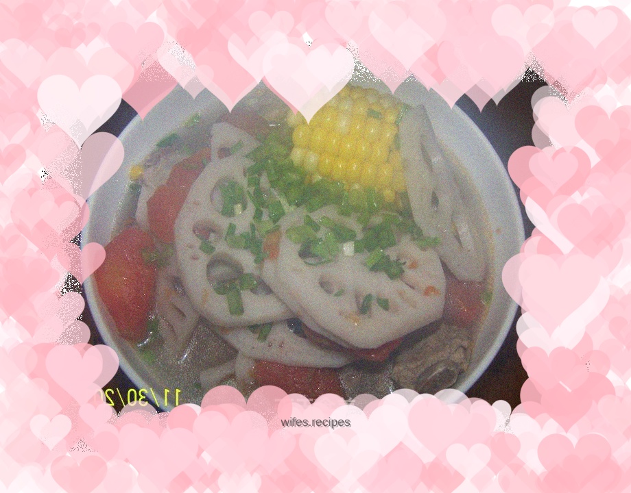 Seasonal Vegetable Pork Ribs Soup