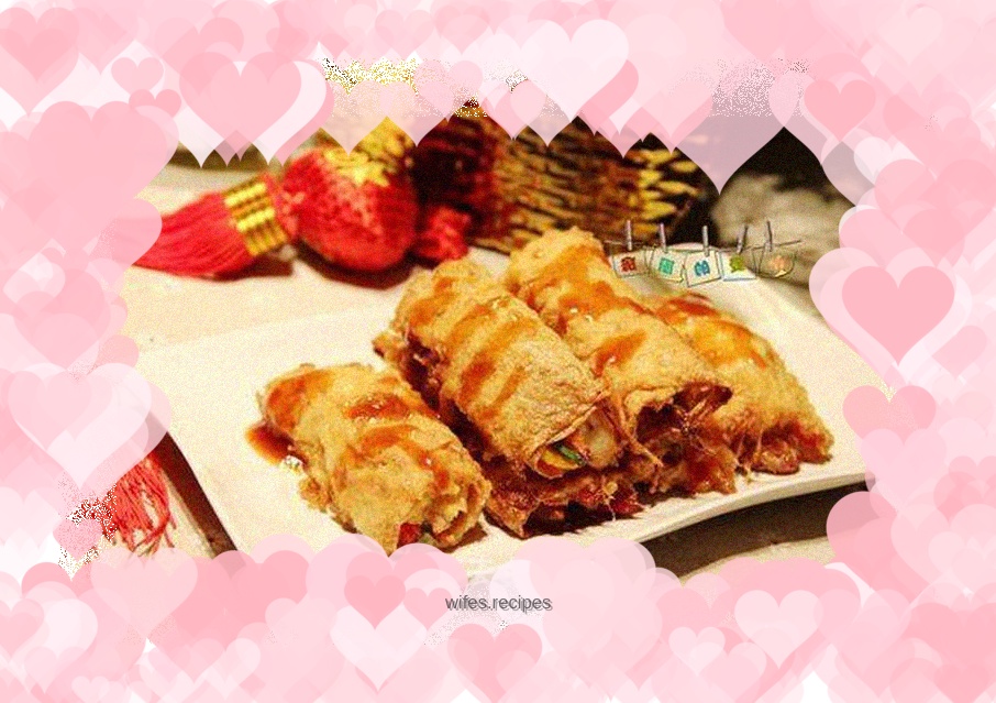 Vegetable, Fruit and Shrimp Rolls