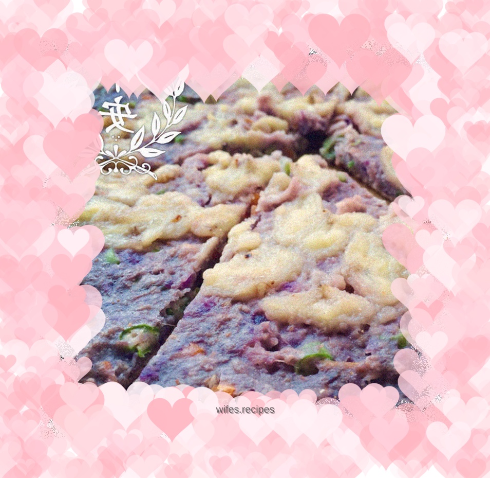 Colorful Purple Sweet Potato Oatmeal Cake