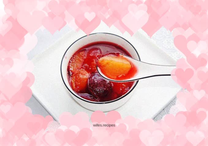 Brown sugar canned fruit