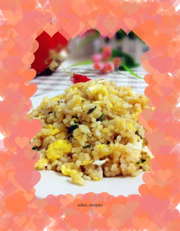 Seafood flavored egg fried rice