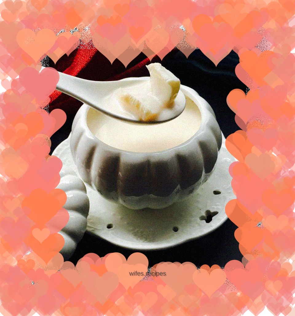 Skin care artifact: fish maw stewed in milk