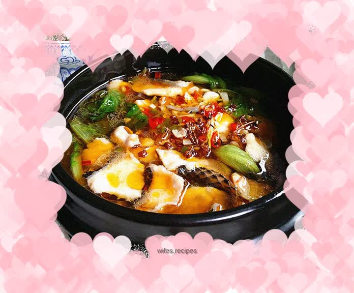 Boiled mullet fillets