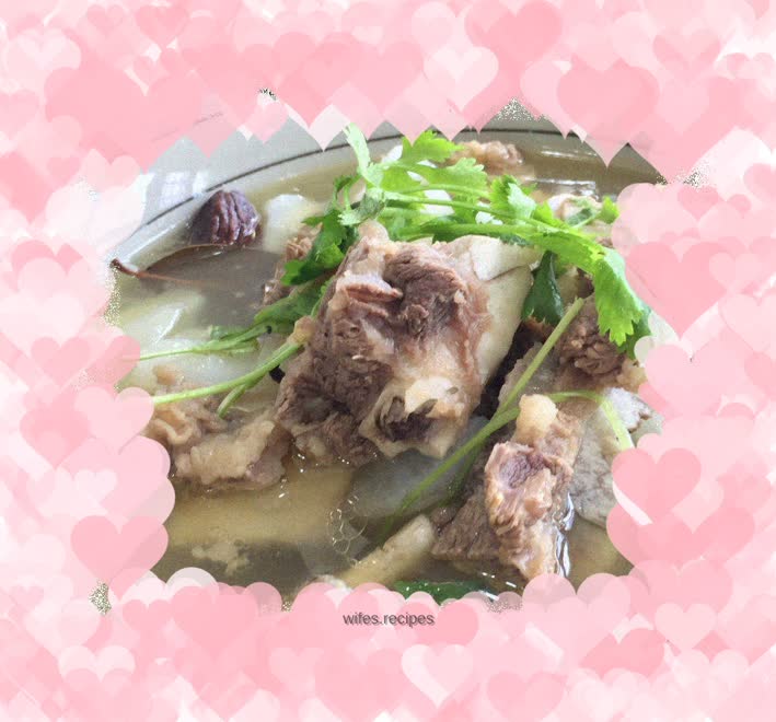 Steak and Braised White Radish