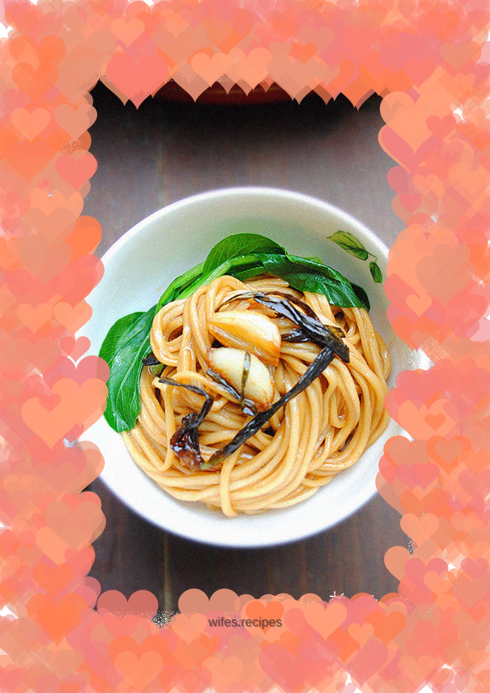 Simple yet perfect--garlic and scallion noodles