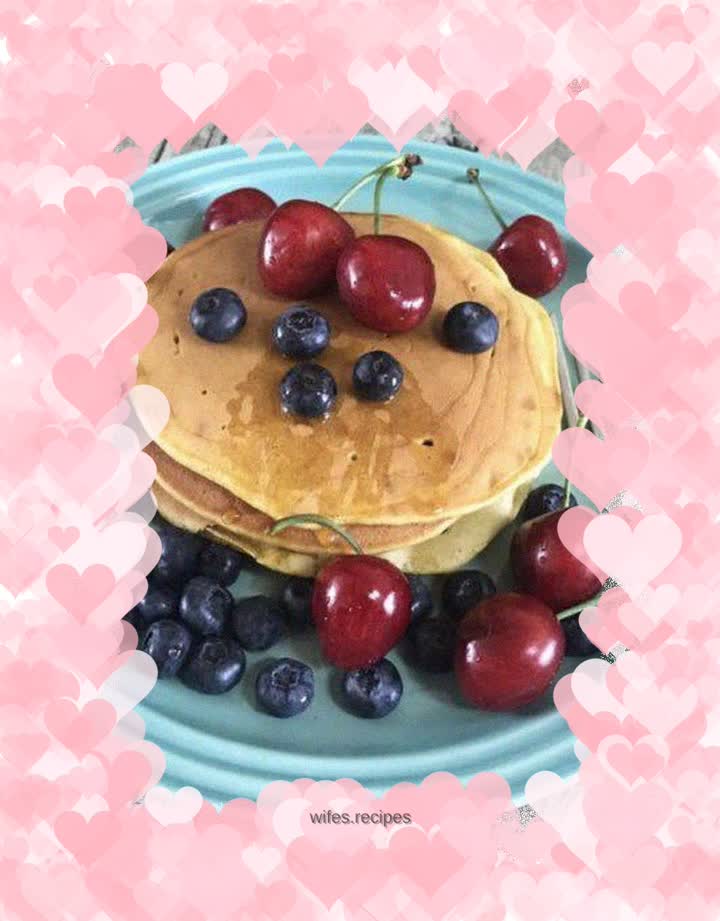 Milk-flavored pancakes