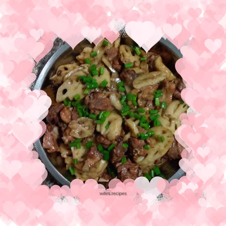 Lotus root braised duck family version