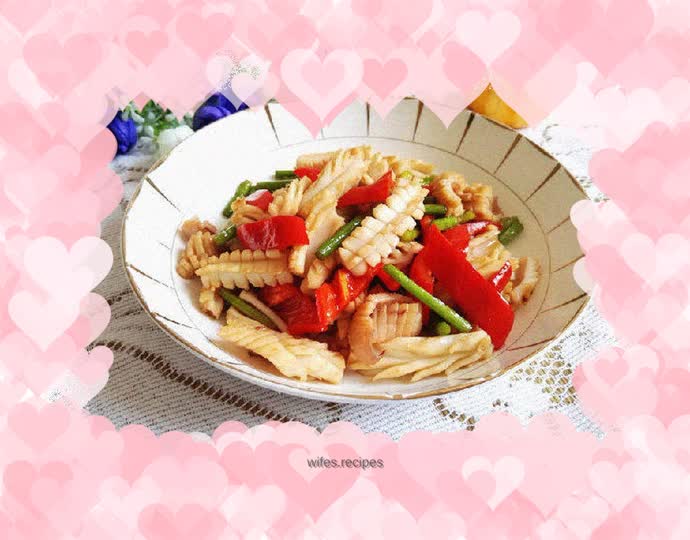 Fried squid with garlic