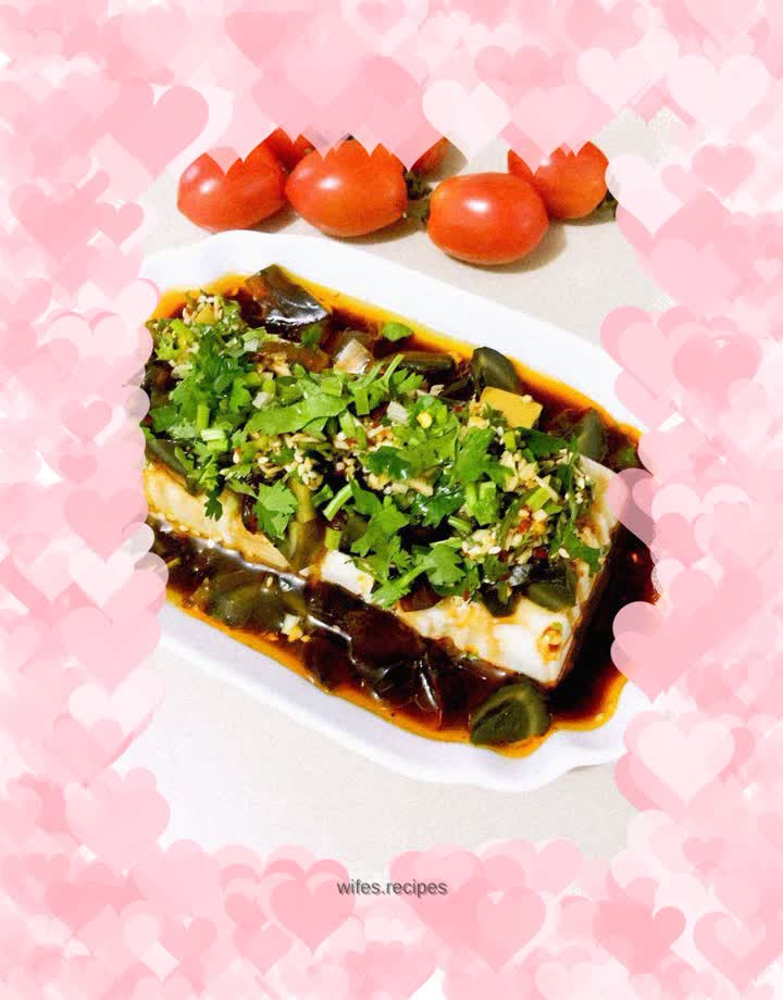 Preserved egg tofu
