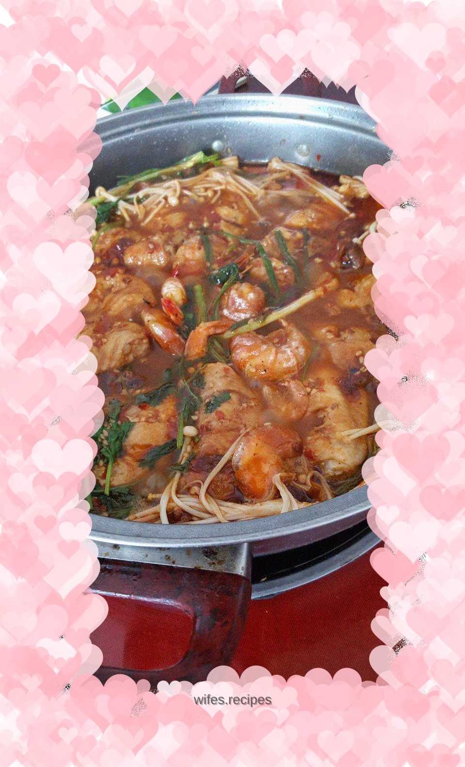 Homemade Chicken Wings and Lobster Braised Pot