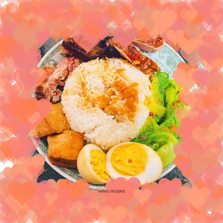 Home-style oven version of "Roast Duck Rice"