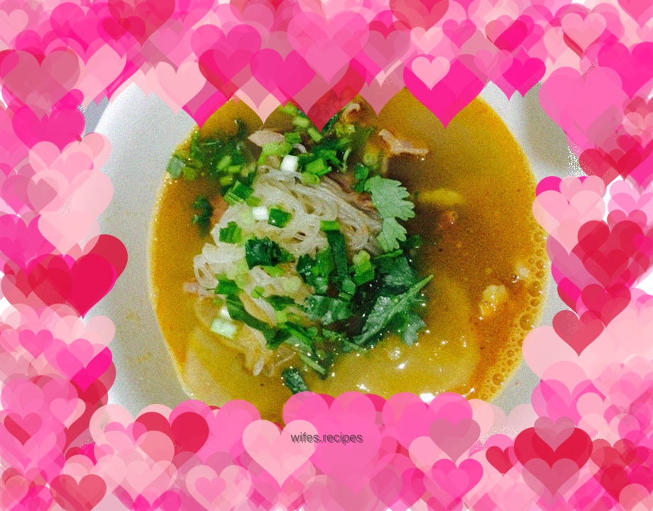 White radish and haggis soup