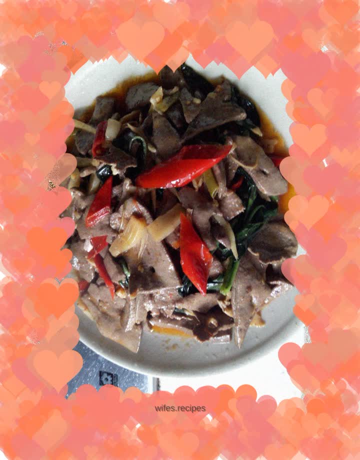 Pork liver with pickled pepper