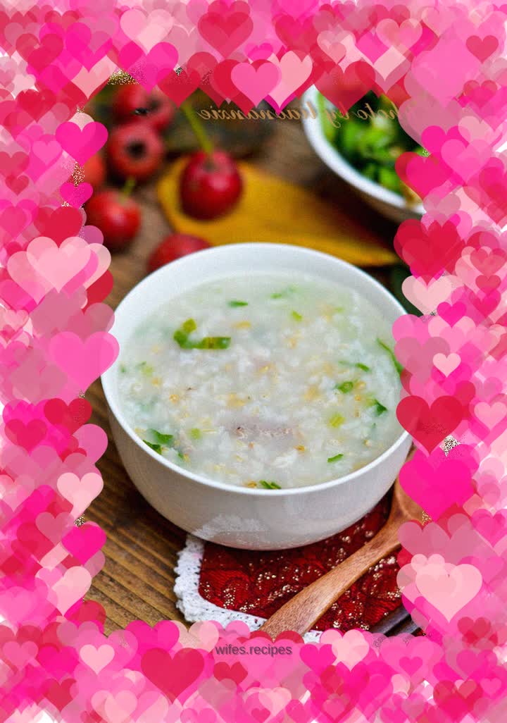 Oatmeal mutton porridge