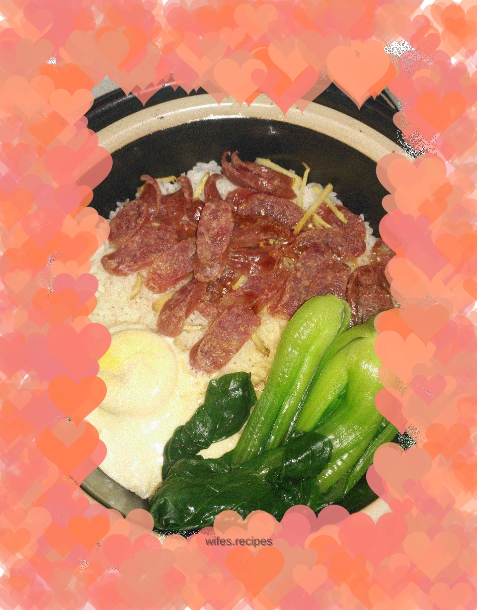 Cantonese Sausage Claypot Rice