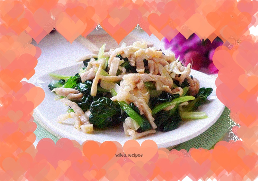 Stir-fried king oyster mushrooms and vegetables