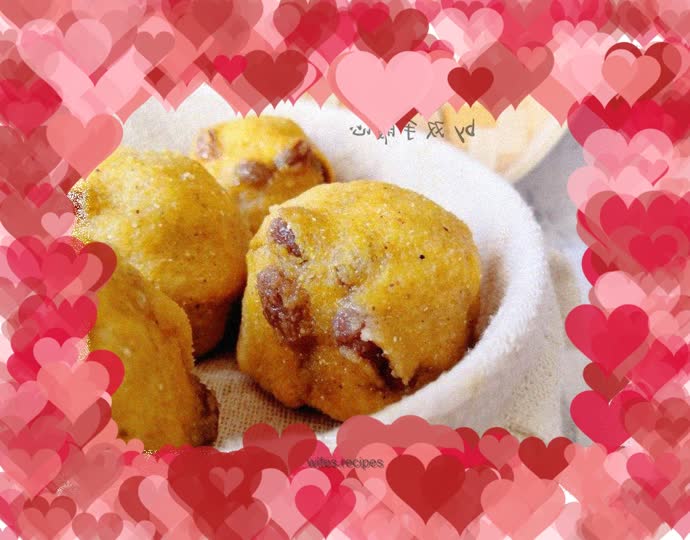 Raisin corn steamed bun