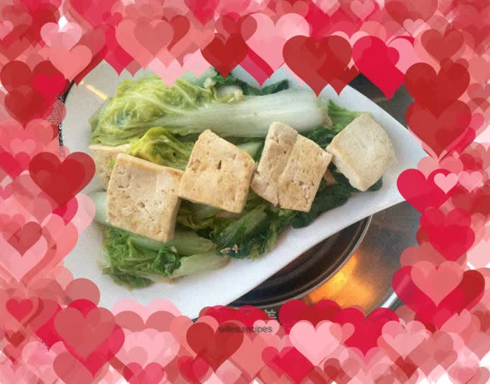 Cabbage stewed with tofu