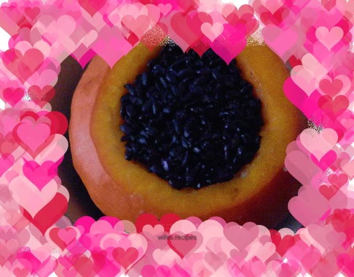Small pumpkin black rice
