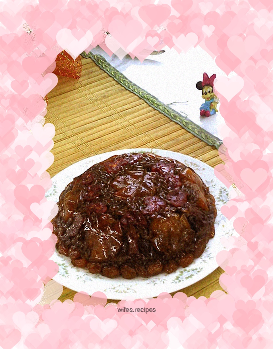 Preserved fruit, brown sugar and eight-treasure rice