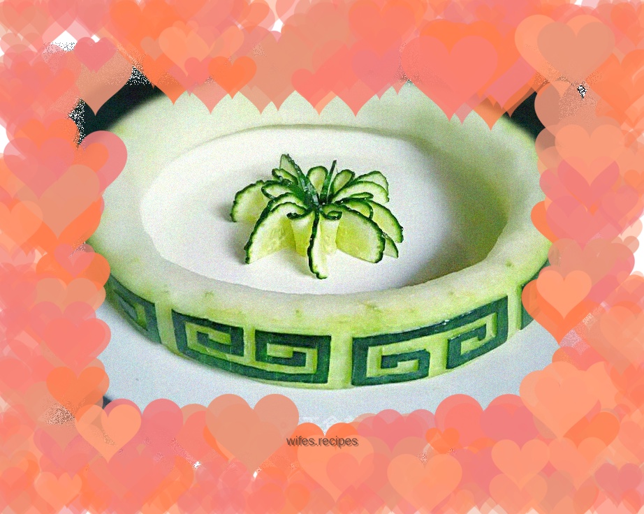 Winter melon lace carving